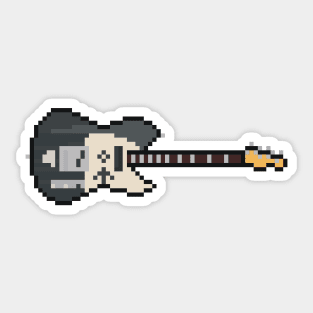 Pixel 1952 Black Pearl Guitar Sticker